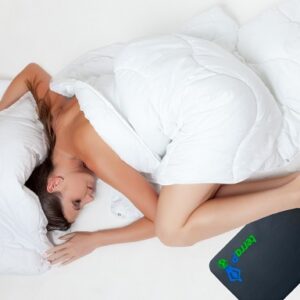 TerraP grounding mat in bed